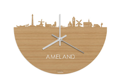 Skyline Clock Ameland Bamboo