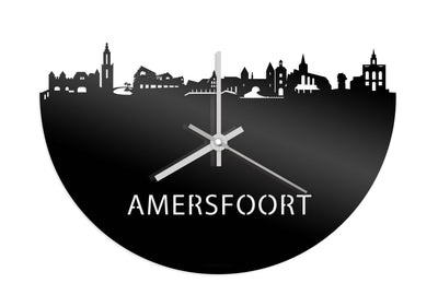 Skyline Clock Amersfoort Black Glossy