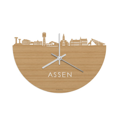 Skyline Clock Assen Bamboo