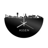 Skyline Klok Assen Zwart Glanzend