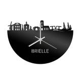 Skyline Klok Brielle Zwart Glanzend