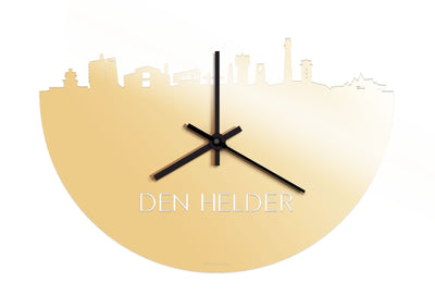 Skyline Clock Den Helder Gold Metallic