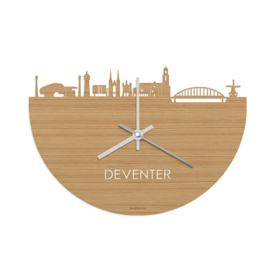 Skyline Clock Deventer Bamboo
