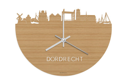 Skyline Clock Dordrecht Bamboo