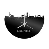 Skyline Klok Dronten Zwart Glanzend