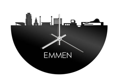 Skyline Klok Emmen Zwart Glanzend