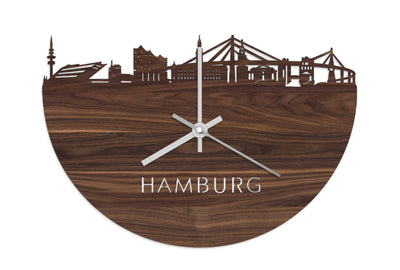Skyline Clock Hamburg Nuts