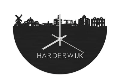 Skyline Clock Harderwijk Black