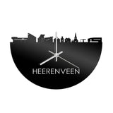 Skyline Klok Heerenveen Zwart Glanzend