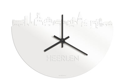 Skyline Klok Heerlen Wit Glanzend