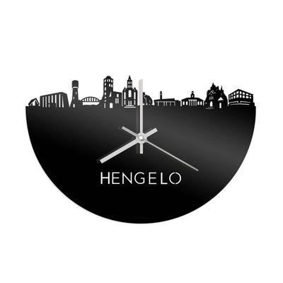 Skyline Clock Hengelo Black Glossy