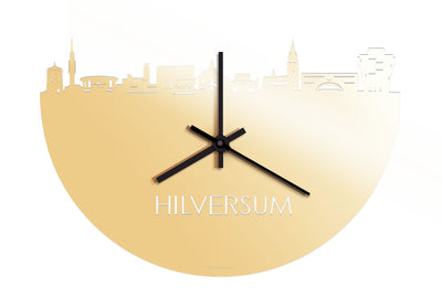 Skyline Clock Hilversum Gold Metallic