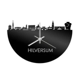 Skyline Klok Hilversum Zwart Glanzend