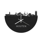 Skyline Klok Houten Black