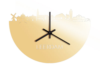 Skyline Klok Leerdam Goud Metallic