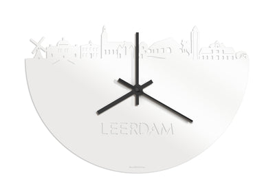 Skyline Klok Leerdam Wit Glanzend