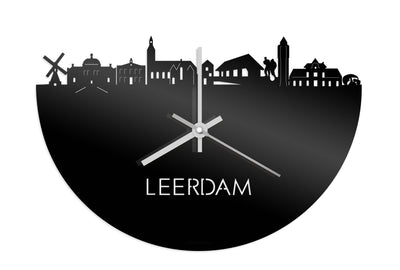 Skyline Klok Leerdam Zwart Glanzend