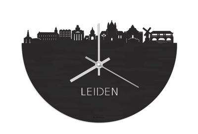 Skyline Clock Leiden Black