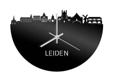 Skyline Clock Leiden Black Glossy