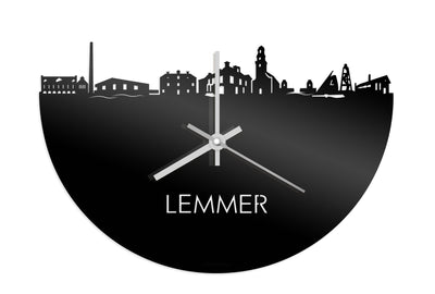 Skyline Clock Lemmer Black Glossy