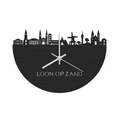 Skyline Klok Loon op Zand Black