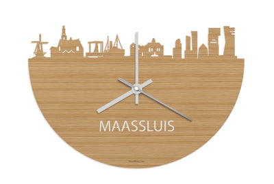 Skyline Clock Maassluis Bamboo