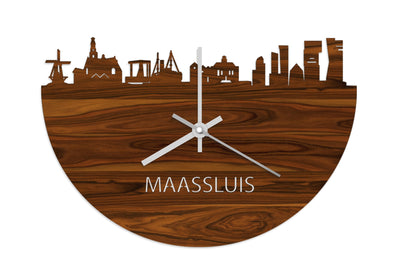 Skyline Clock Maassluis Rosewood