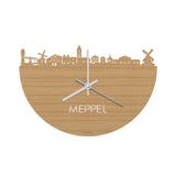 Skyline Clock Meppel Bamboo