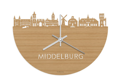 Skyline Clock Middelburg Bamboo