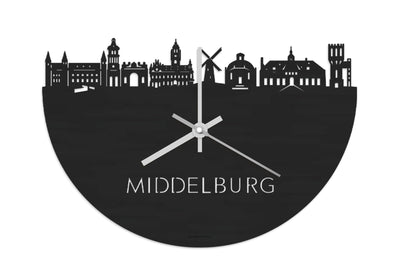Skyline Clock Middelburg Black