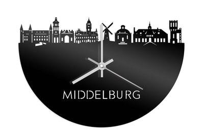 Skyline Clock Middelburg Black Glossy