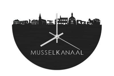 Skyline Clock Musselkanaal Black