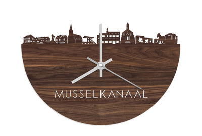 Skyline Clock Mussel Canal Walnut