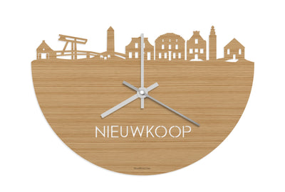 Skyline Clock Nieuwkoop Bamboo