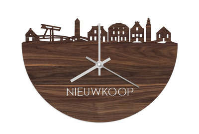 Skyline Clock Nieuwkoop Noten