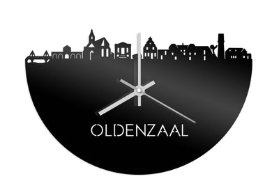 Skyline Clock Oldenzaal Black Glossy