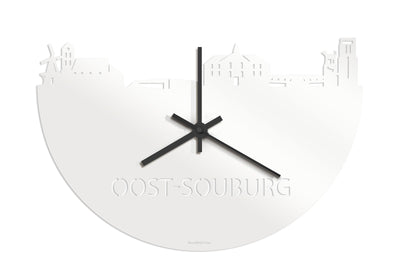 Skyline Clock Oost-Souburg White Glossy