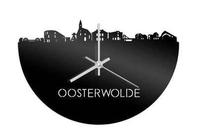 Skyline Clock Oosterwolde Black Glossy