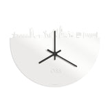 Skyline Klok Oss Wit Glanzend