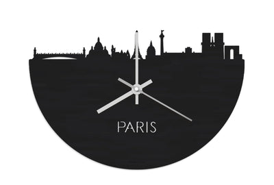 Skyline Clock Paris Black
