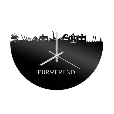 Skyline Klok Purmerend Zwart Glanzend