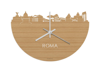 Skyline Clock Rome Bamboo