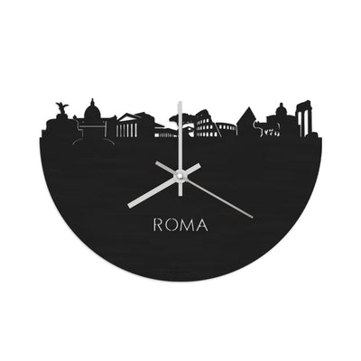Skyline Clock Rome Black