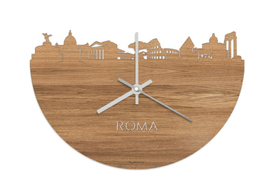 Skyline Clock Rome Oak