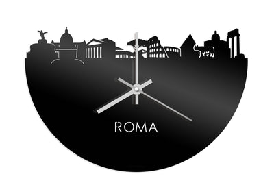 Skyline Clock Rome Black Glossy