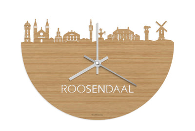 Skyline Clock Roosendaal Bamboo
