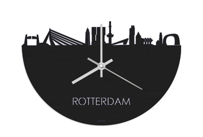 Skyline Clock Rotterdam Black