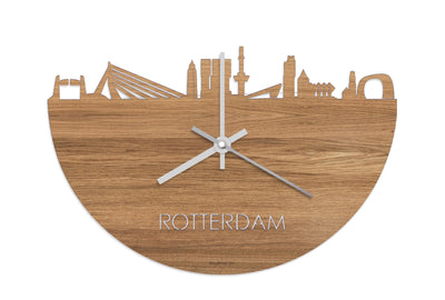 Skyline Clock Rotterdam Oak