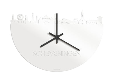 Skyline Clock Scheveningen White Glossy