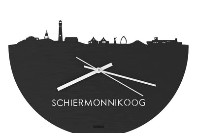 Skyline Clock Schiermonnikoog Black